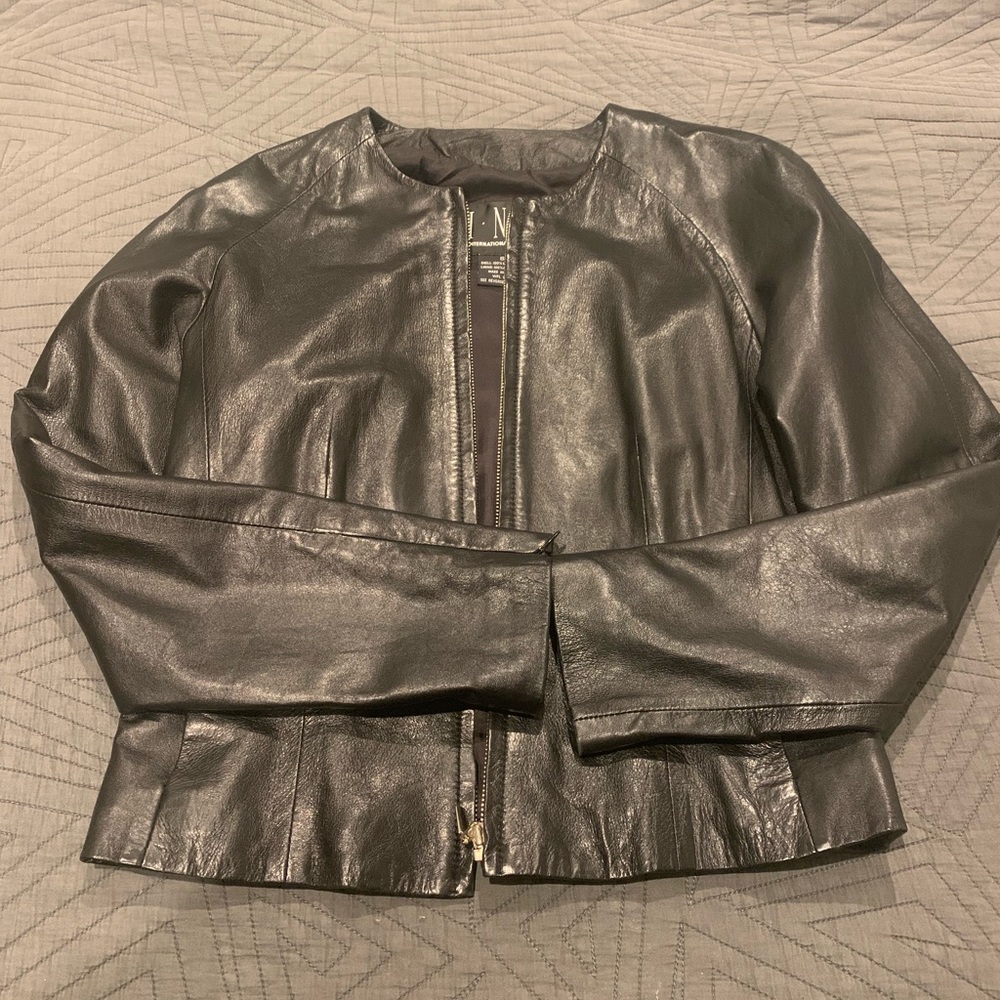 INC Genuine Leather Jacket